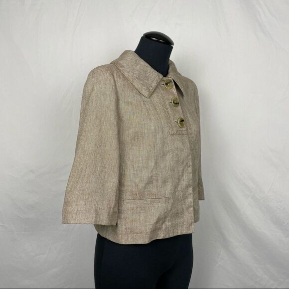 Banana Republic Factory Linen Blend Y2K Jacket - Women’s S - Picture 3 of 6